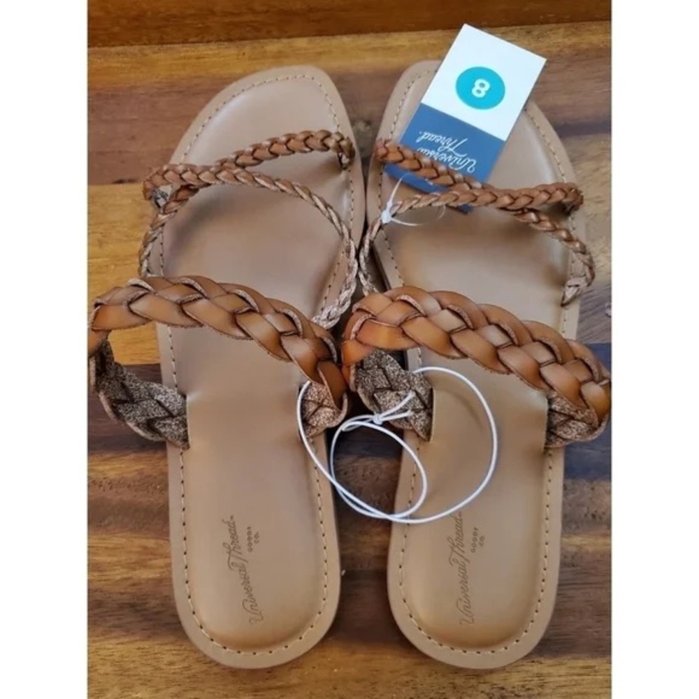 Universal Thread Light Brown Braided Sandals - image 2